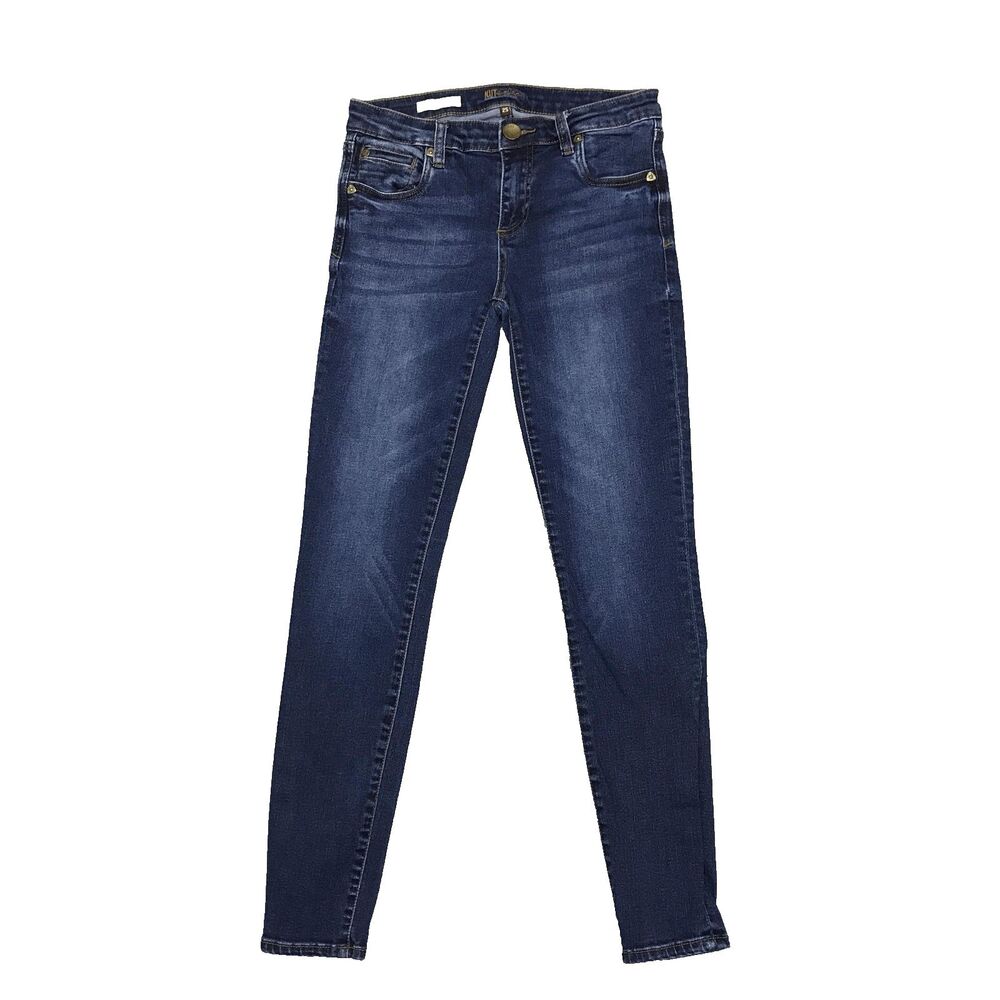 KUT From The Kloth Jeans Womens 2S Blue Low Rise Toothpick Skinny Stretch 27W